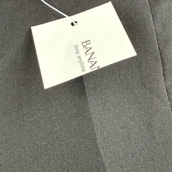 BANANA REPUBLIC Skirt SZ 4 100% Silk Black Knee Length Classic Work Holiday NWT - Picture 5 of 12